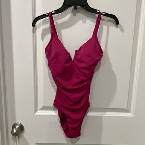 Time and True Majenta One Piece Swimsuit Size Small(4-6)